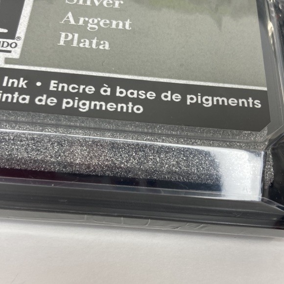 Inkadinkado Pigment Based Ink Stamp Pad Silver Set of 3 Crafts - Picture 4 of 13